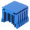 (Blue) Aluminium-Kühlkörper für PCB-Mainboard schwarz 4
