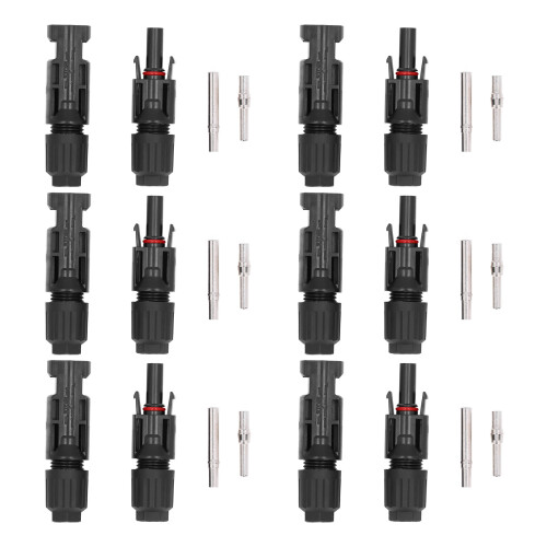 6x Solarstecker IP67 wasserdicht 30A 1500V PV Kabel