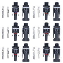 6er-Satz Solar-Endplattenstecker Messing wasserdicht 1000V