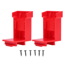 (Red) 2x Akkuhalterung für 18V/20V Lithium-Akkus Rot