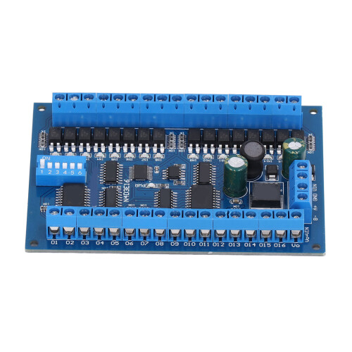 (Only with Board) 16x16 RS485 PLC IO Expansion Board DC 6.5-30V Shell