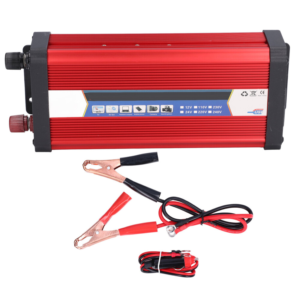 (12V To 110V) 2000W Inverter Modified Sine Wave Dc To Ac Solar Transformer 610830857998