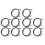 (10K) 10Pcs NTC Thermistor Sensor M8 Thread 50K 1M Cable Hex Head 1