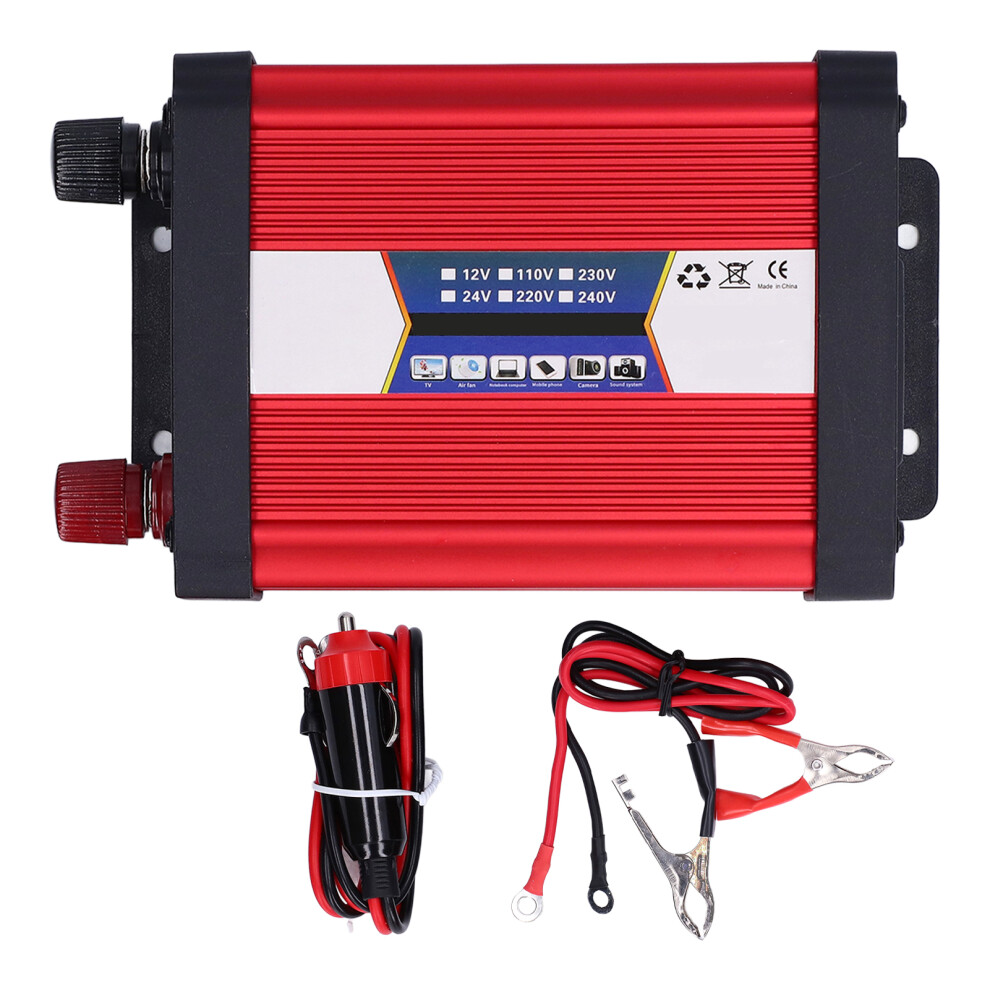(12V To 220V) Car Inverter 1000W 24V To 110V Usb Charger 610830858438