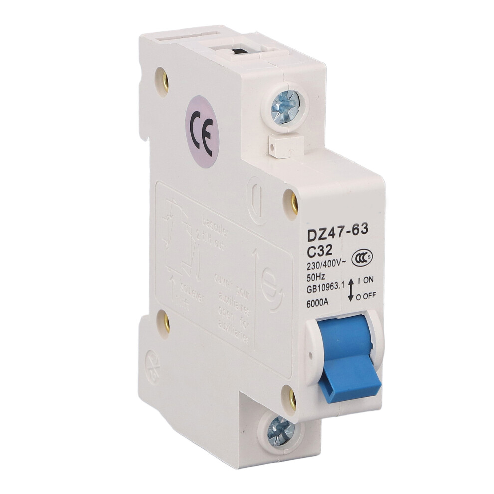 Circuit Breaker 1P Mcb Din Rail 6000A 230V 400V 32A For Home Office 610830851163