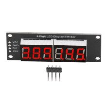 6-Stelliges LED-Modul TM1637 Rot 0,36 Zoll