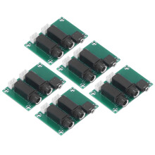 5 Stk Audio-Adapter 6,5/6,35/6,3 auf 2,54mm Mikrofon-Konverter