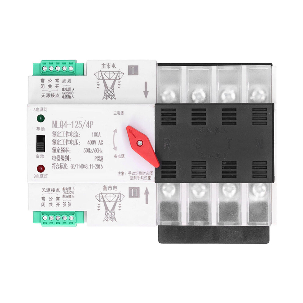 Dual Power Automatic Transfer Switch Nlq4-125/4P 100A 400V Ac 323163115733