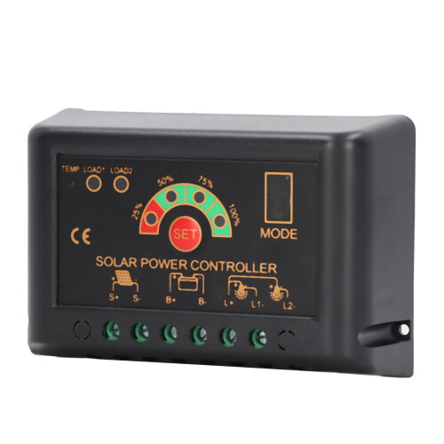 Solarladeregler 15A 12V/24V für Solarmodule 2