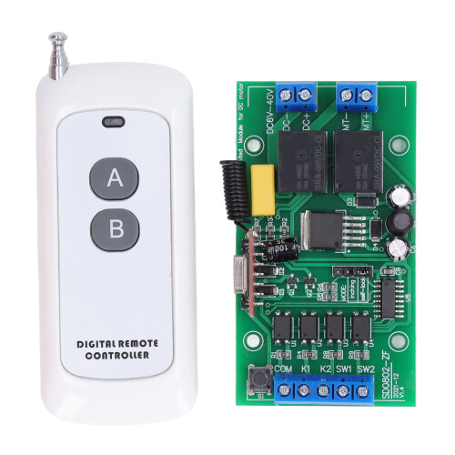 Remote Control Module Motor CW CCW DC 6V-40V Relay for Door Pump