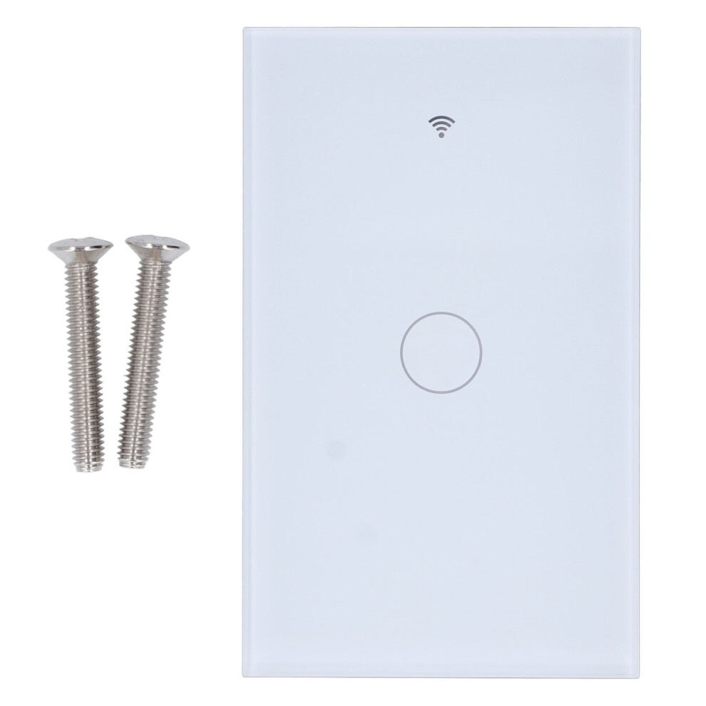 Touch Smart Switch Wall Mounted 10A Tempered Glass Wifi 610830843274