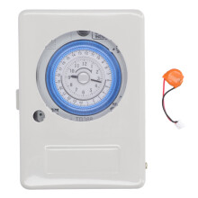 Mechanischer Zeitschalter 24h ABS Aluminium AC100-240V