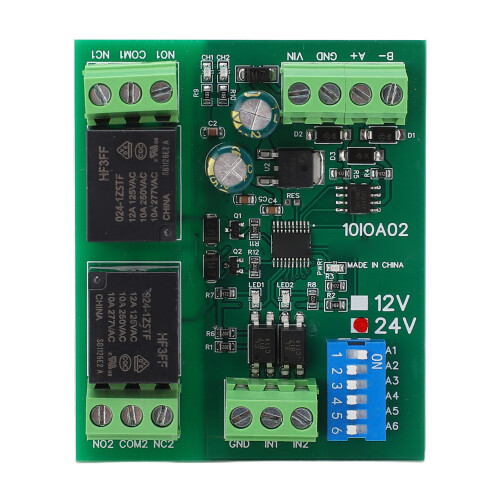 2-Kanal RS485 Relaismodul DC 24V Steuerplatine