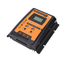 LCD Solar-Lade-/Entladecontroller 12V/24V Dual-USB