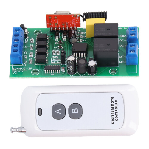 Remote Control Module Motor CW CCW DC 6V-40V Relay for Door Pump 2
