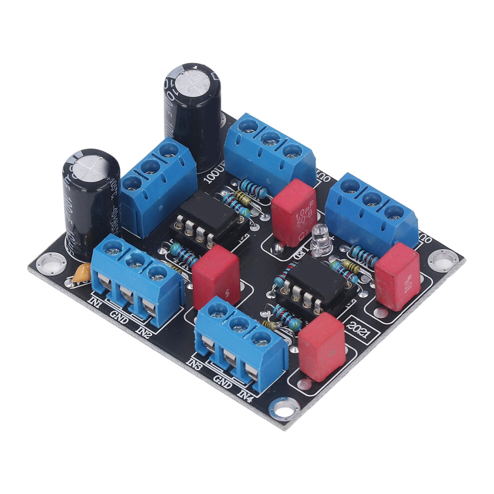 Chip Driver Board 2 Power 4 Channel Preamp Ne5532 5W Dc12v-15V 323163112336