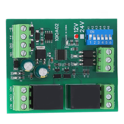 Relaismodul 2-Kanal RS485 DC 12V Schalter 1