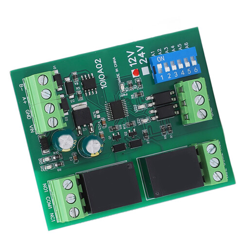 Relaismodul 2-Kanal RS485 DC 12V Schalter 2