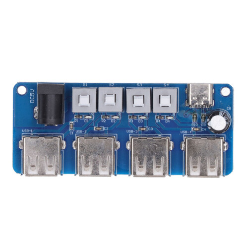4-Kanal USB-Stromverteiler 5V Tastensteuerung
