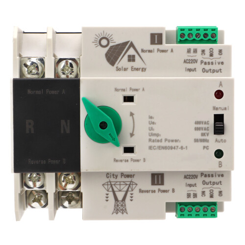 (80A) Zweipoliger ATS-Wechselschalter 220V 80A PV-Schnellcontroller