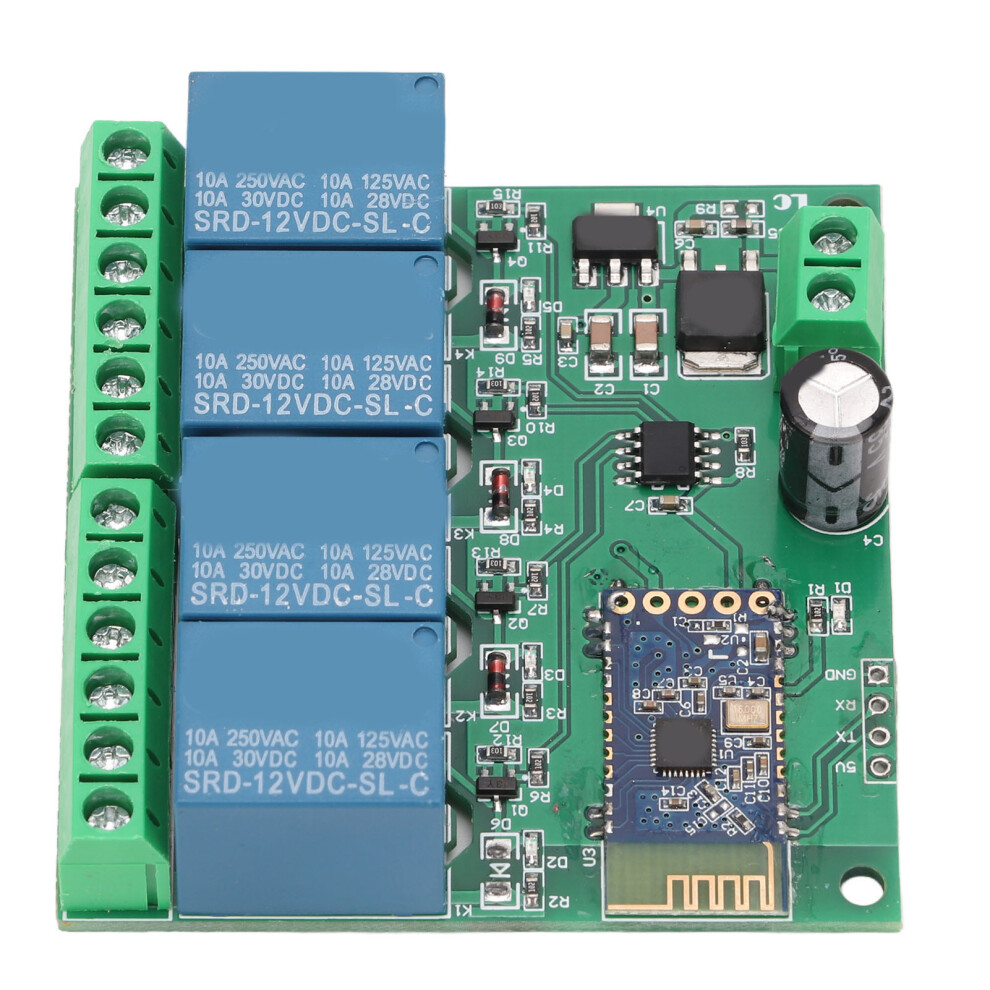 (Dc12v) 4 Channel Bluetooth Relay Module Remote Control Dc5v 610830838614