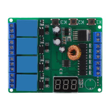 4-Wege-Relaismodul programmierbar mit Digitalanzeige