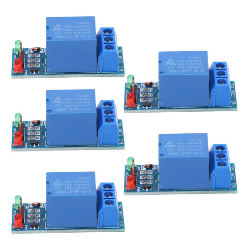 5x 1-Kanal-Relaismodul mit Optokoppler 5V