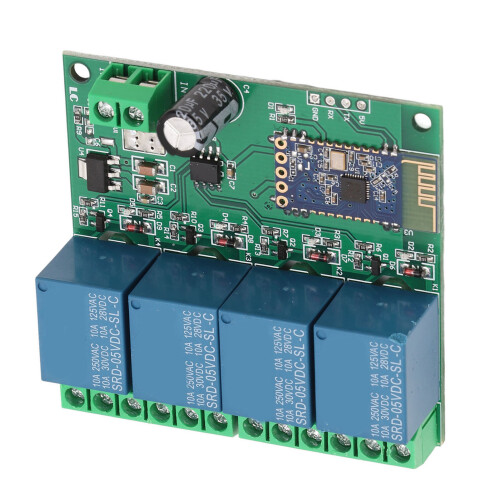 (DC5V) 4 Channel Bluetooth Relay Module Remote Control DC5V 1