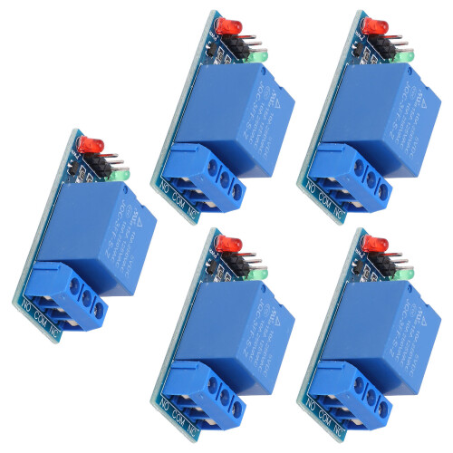 5x 1-Kanal-Relaismodul mit Optokoppler 5V 1