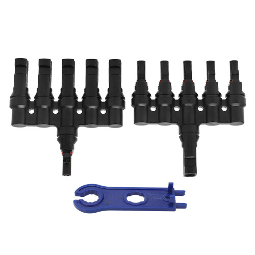 Solar Panel T Branch Connector Splitter 1 to 5 with Wrench