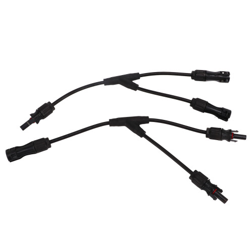 2x Solar Y-Adapter IP68 wasserdicht flammhemmend