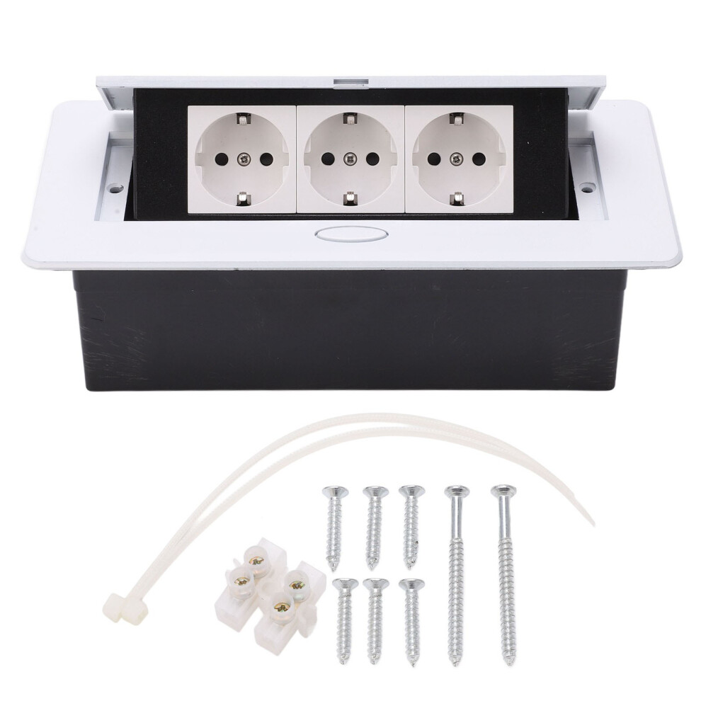Recessed Power Strip Desktop Outlet For Office School 610830832957