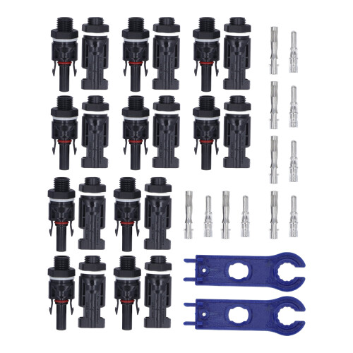42Pcs Solar Connector IP67 Waterproof 30A 1000VDC with Wrench