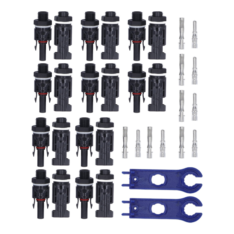 42Pcs Solar Connector Ip67 Waterproof 30A 1000Vdc With Wrench 610830831240