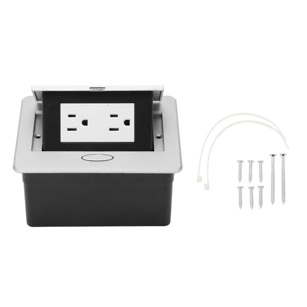 Desktop Socket Concealed Power Strip Table Connection Box 2 Outlets 610830832742