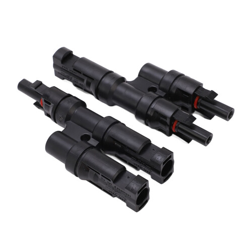 2Pcs Solar Y Branch Connector 1500V DC 50A Waterproof 2