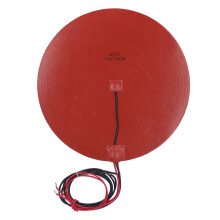 (DC24V) Silikon-Heizmatte 300W 300mm Ø DC12V NTC 100K für 3D-Drucker