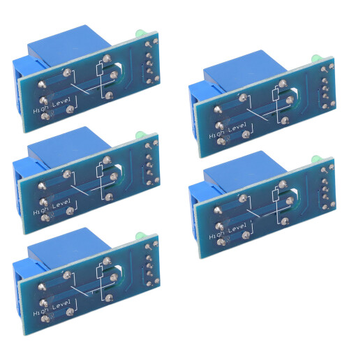 5x 1-Kanal-Relaismodul mit Optokoppler 5V 2