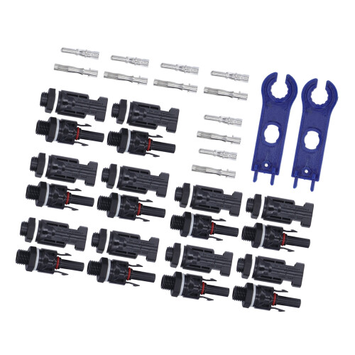 42Pcs Solar Connector IP67 Waterproof 30A 1000VDC with Wrench 1