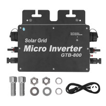 (Black AU Plug) Solar Grid Tie Micro Inverter WiFi Control 700W DC to AC Automatic ID