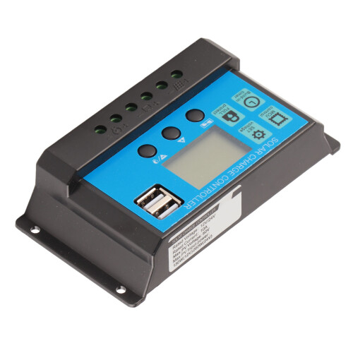 (10A) PWM Solarregler LCD Smart 12V/24V 30A 1