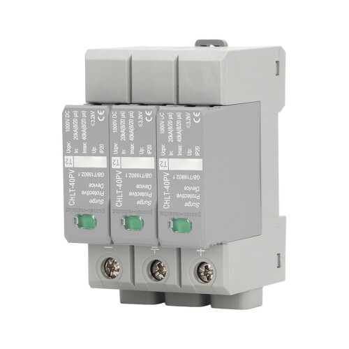 3P Photovoltaic Surge Protector DC1000V High Accuracy 1