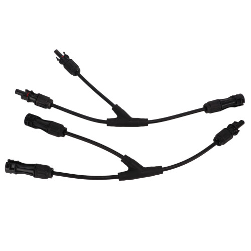 2x Solar Y-Adapter IP68 wasserdicht flammhemmend 2