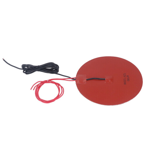 (DC12V) Runde Silikon-Heizmatte 120W DC12V für 3D-Drucker 2