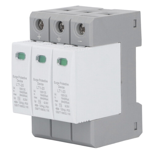 IP20 1000V DC Surge Protector 3P Flame Retardant 2