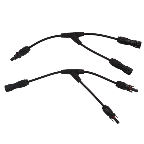 2x Solar Y-Adapter IP68 wasserdicht flammhemmend 1