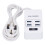 Weißer Tragbarer USB-Smart-Ladestecker 2