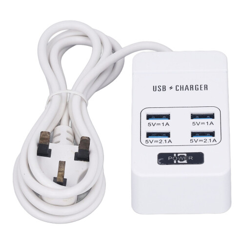 Weißer Tragbarer USB-Smart-Ladestecker 1