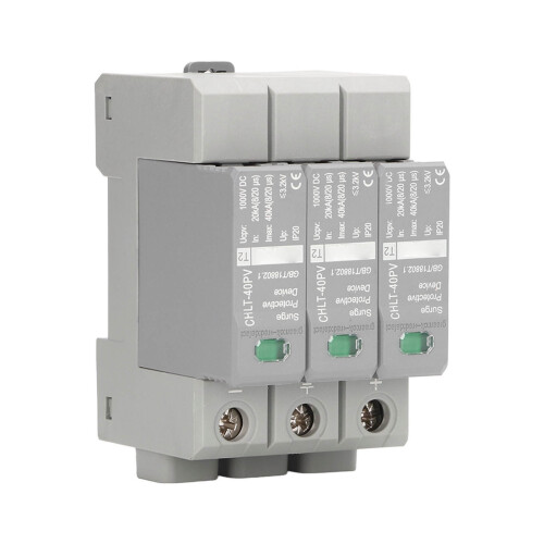 3P Photovoltaic Surge Protector DC1000V High Accuracy 2