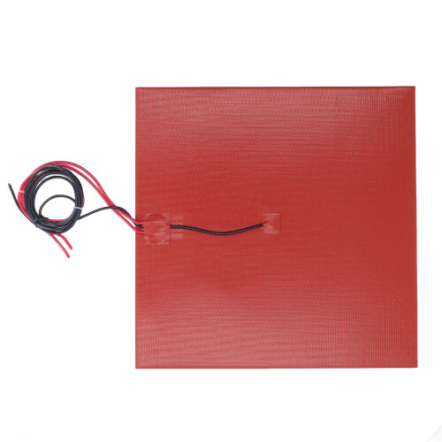 (DC 12V) 3D Printer Silicone Heated Pad 350W 300mm 100K Thermistor DC 12V 2
